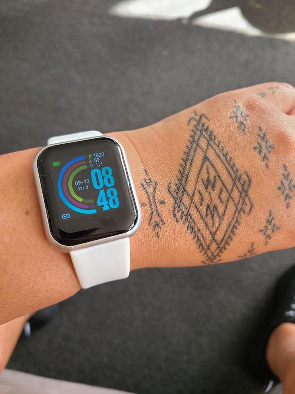 Active Intent Smart Watch with Silicon Strap Pink Pink The Warehouse