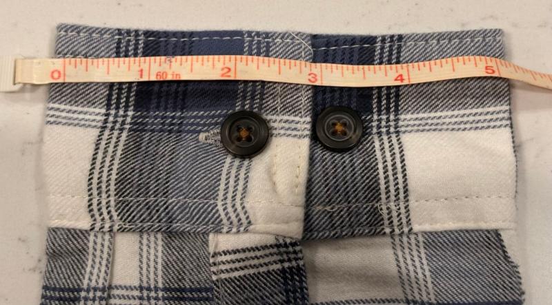 Sleeve cuff measurement 5"1/8