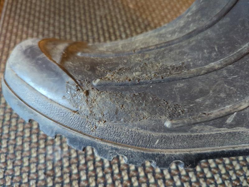 Repair using shoe goo