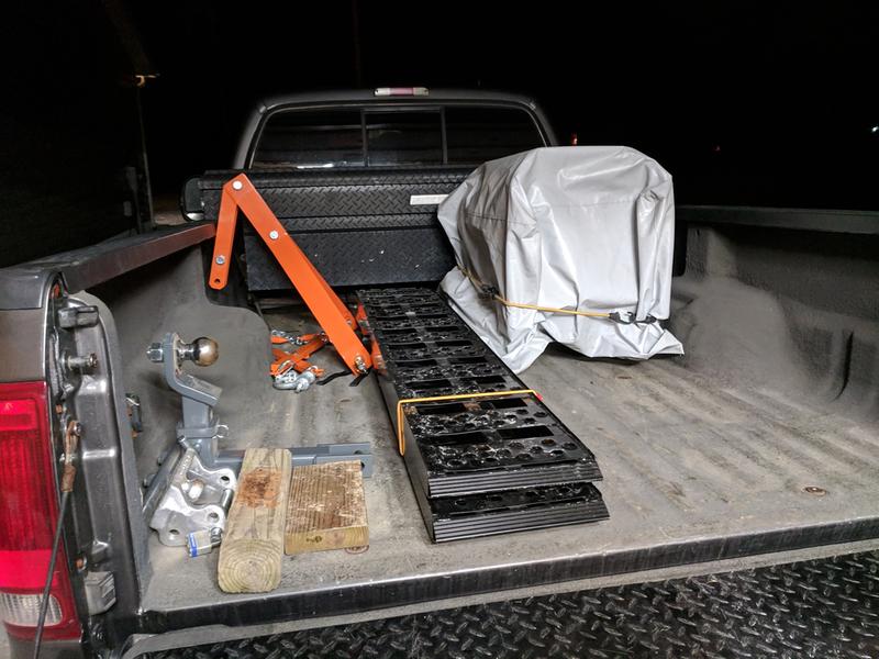 Fits easily in an 8ft bed