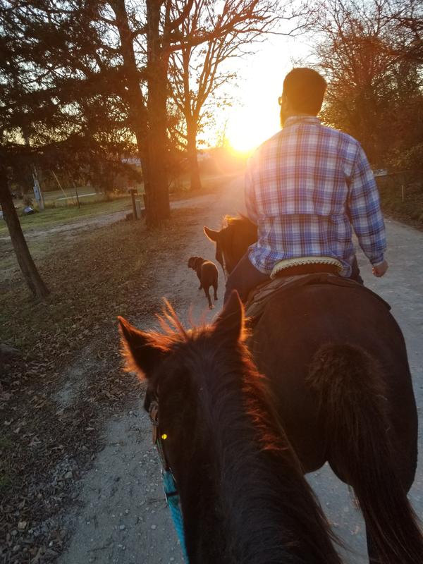 Us hitting the trails!