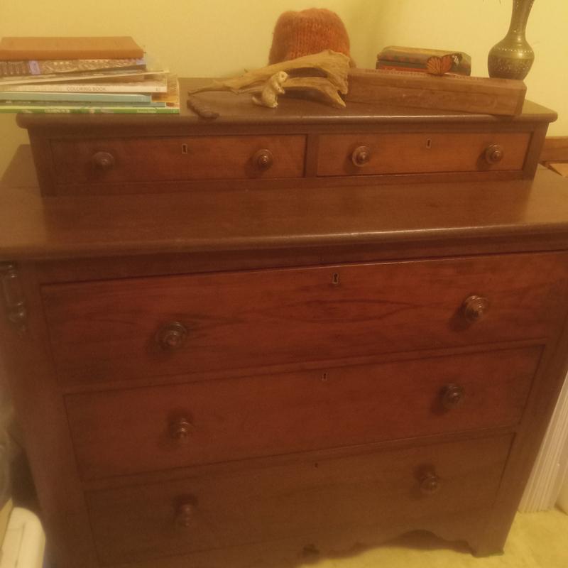 Handcrafted cherry dresser, circa 1880, made completely w/o nails or screws. Craftsmanship at its finest