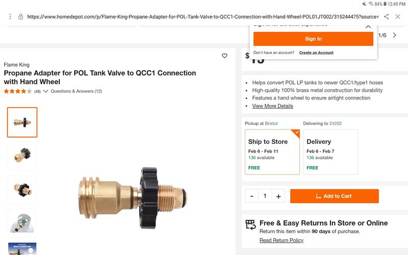 The adator you will need to hook up 100 pound propane tank if not normal screw on tank with out it