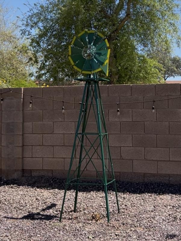 Still shot of video while spinning in the wind! We can’t wait to add bushes and flower beds around it!