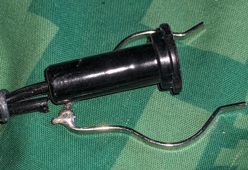 Broken wire, no stress reduction on the wires in the plug