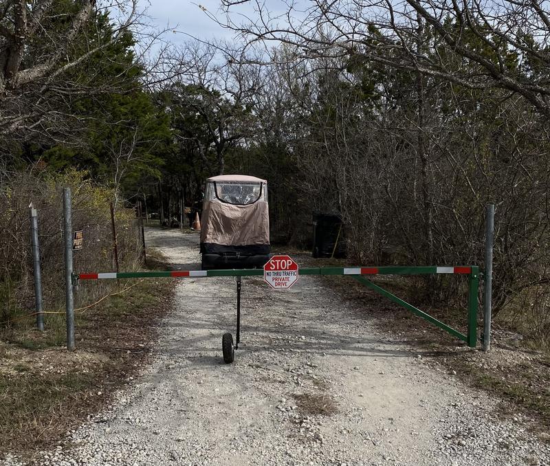 My husband modified it with a wheel for easier movement.