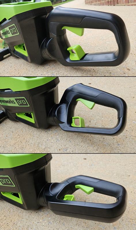 Can rotate handle 180-degrees in 45-degree increments