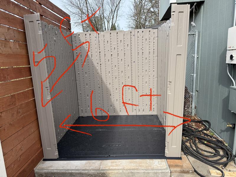 Product specs said 5.25 wide and 6 ft deep.  It’s the opposite!