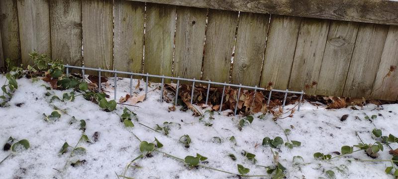 Gap under fence line