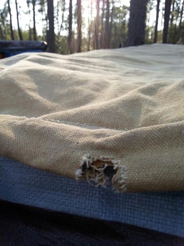 Close up view of placement