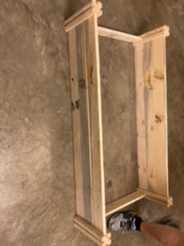 Split Tall Posts/Grey discolored boards/Unfinished edges