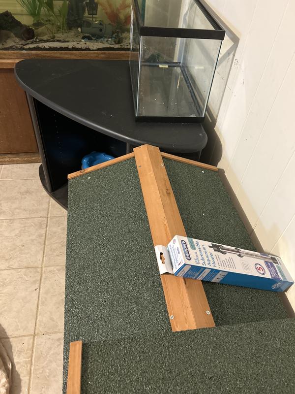 Barely wider than a 10 gallon fish tank