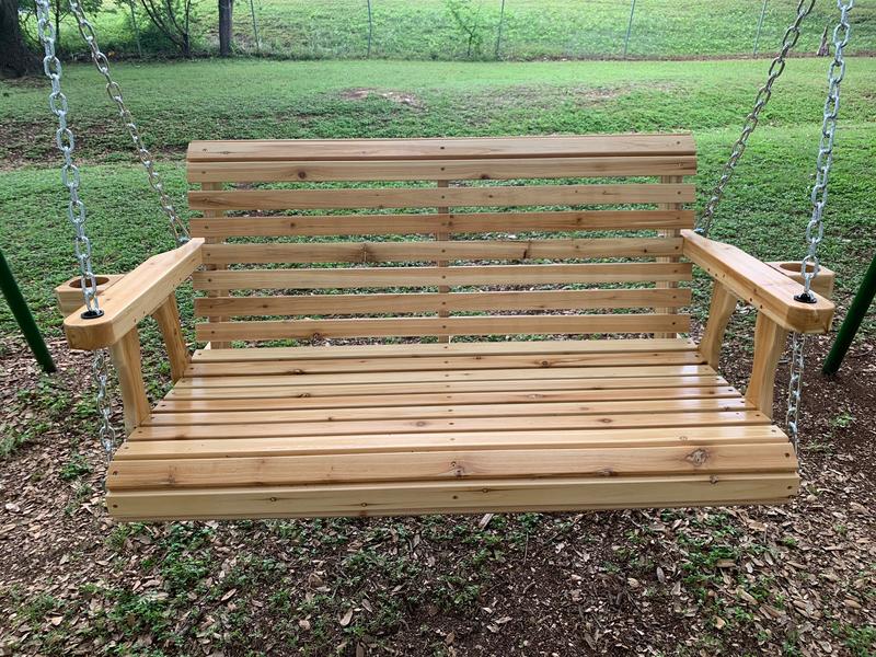 Traditional Wooden Porch Swing