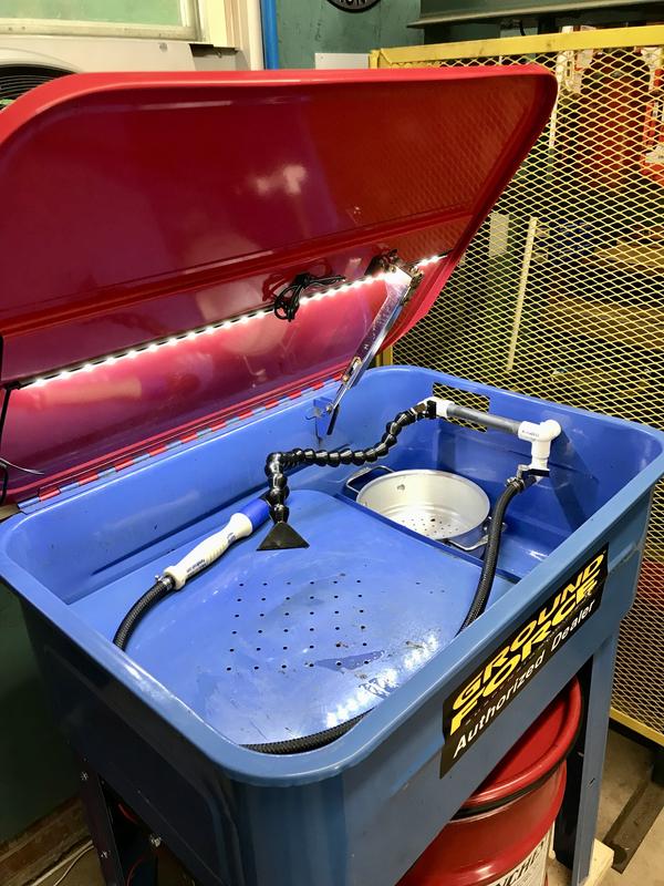 Custom built parts washer