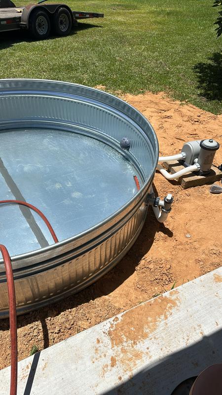 Filling it for first time. Leaked almost all the way around it.