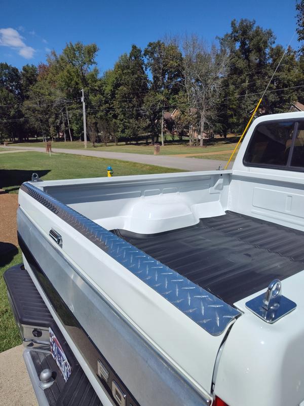 Covers several dents on top of tailgate!