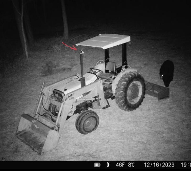 Noticed the cap was open in photo from game camera