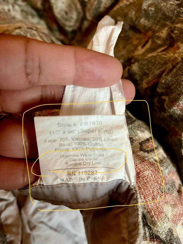 Care instructions misinformation