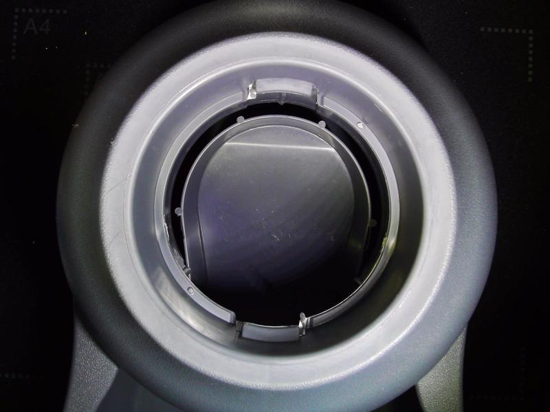 This is the neck of the bowl where the water bottle locks into place. The gap around the baffle allows water into the isolated compartment in the base, creating an ideal spot for mold and mildew.