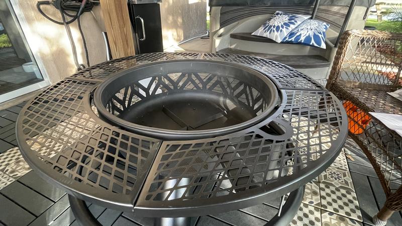 hard to see how uneven the top is in photo but it is