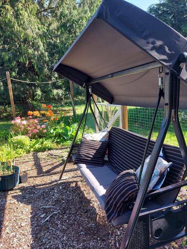 I've added pillows and a fabric cover to protect it.