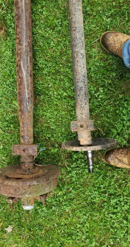 From the center holes in the spring purch needs to measure 68 to 68 1/2