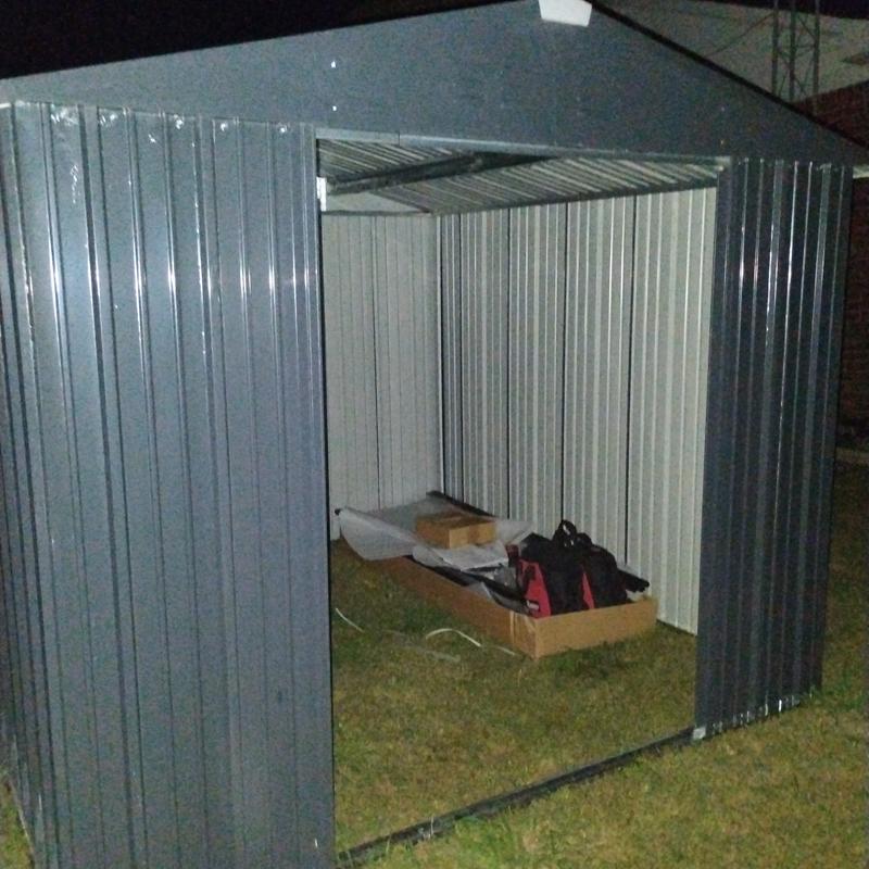 I put the roof on in one piece because I didn't want to get on a ladder.