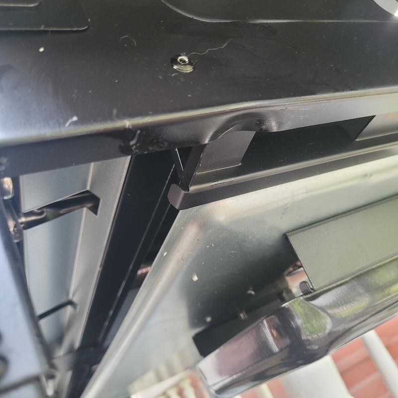 Photos show all dented parts and last photo shows where grease is dripping out. Not right that we got this in the shape it is in and were going to work with it, but rivots are actually broken amd we cant use the griddle any longer.