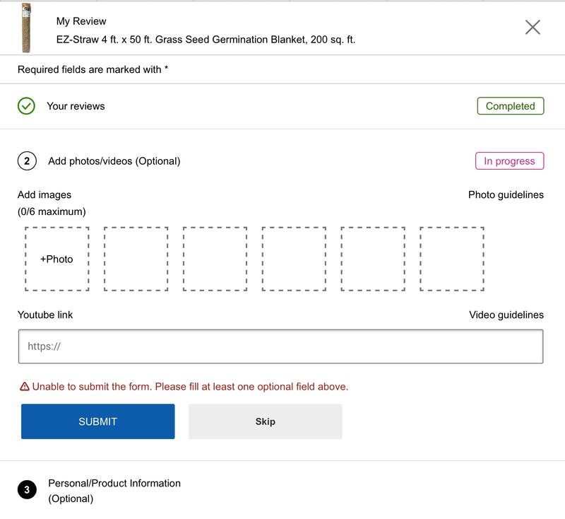 Optional requirement required