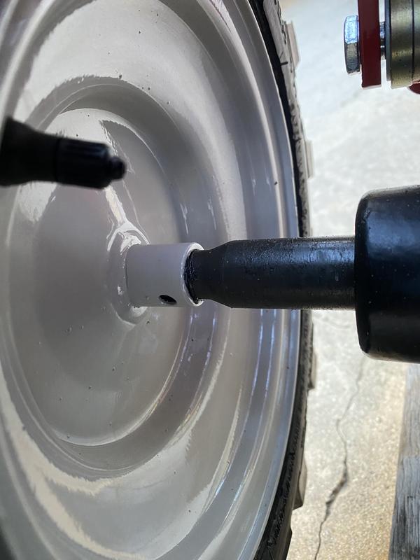 Tire put on wrong way