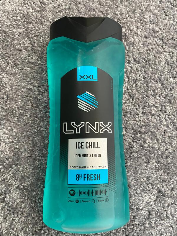 Lynx Ice Chill Duschgel Für Herren – 250 Ml, 3-in-1 – Mit Kühlendem Menthol & Zitronenduft