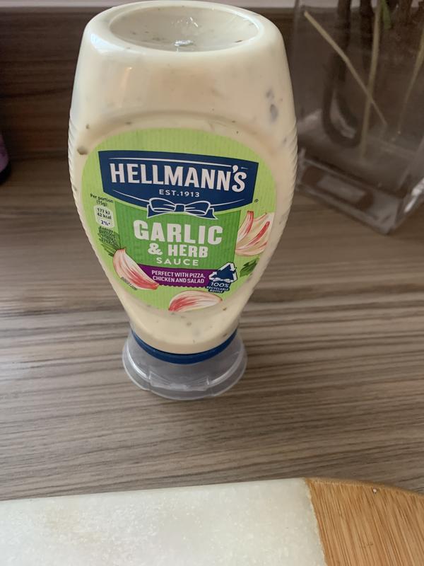 Bottles of HELLMANN'S Garlic & Herb Sauce 3 x 260g