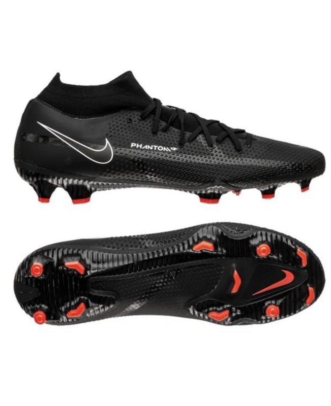 Nike Phantom GT 2 Pro DF FG Shadow Black Dark Smoke Grey Summit