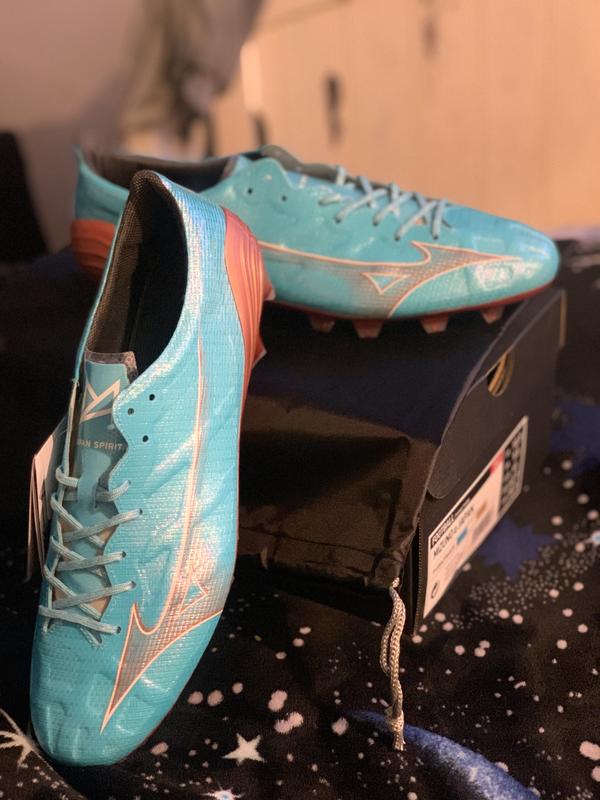 Mizuno Alpha Elite FG Azure Blue - Blue/White/Copper