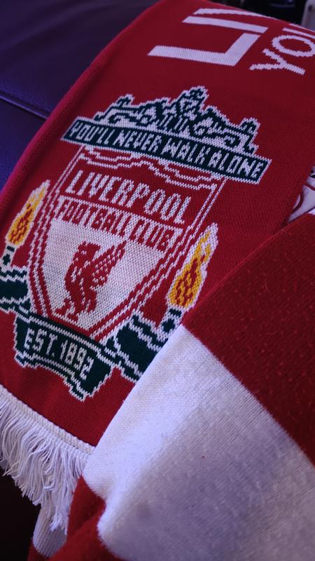 47 Brand Fan Sciarpa – FC Liverpool rosso/bianco, Colore: rosso, 150 x 19 cm