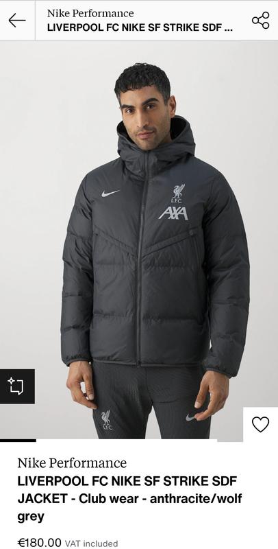 Liverpool Down Jacket Storm-FIT Strike - Anthracite/Wolf Grey