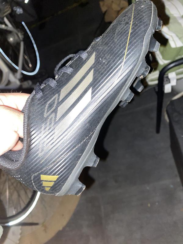 adidas F50 Club FxG Dark Spark - Core Black/Iron Metal/Gold