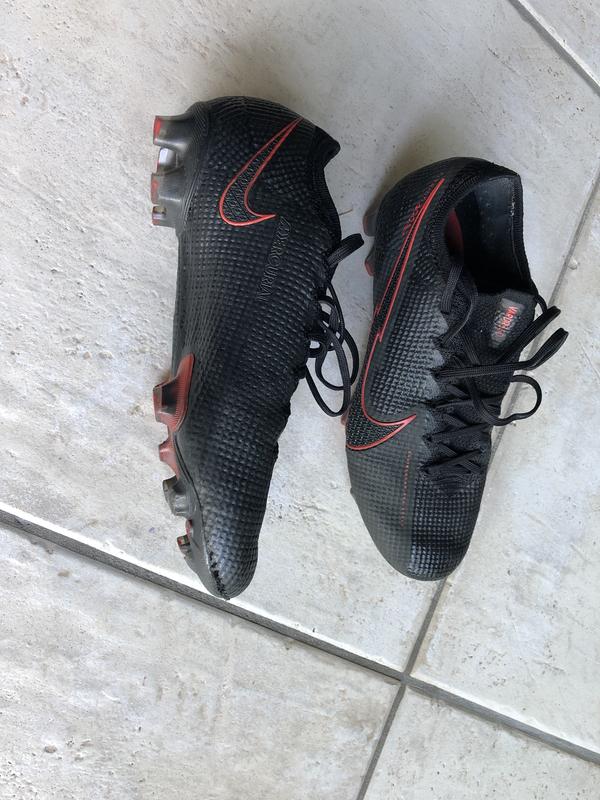 Nike Mercurial Vapor 13 Elite FG-Black/Dark Smoke Grey/Chile Red