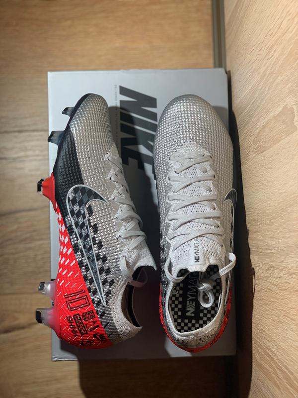 Nike Neymar Mercurial Vapor 13 Elite FG - Chrome/Black/Red Orbit