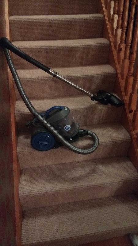 Tackles the stairs with ease