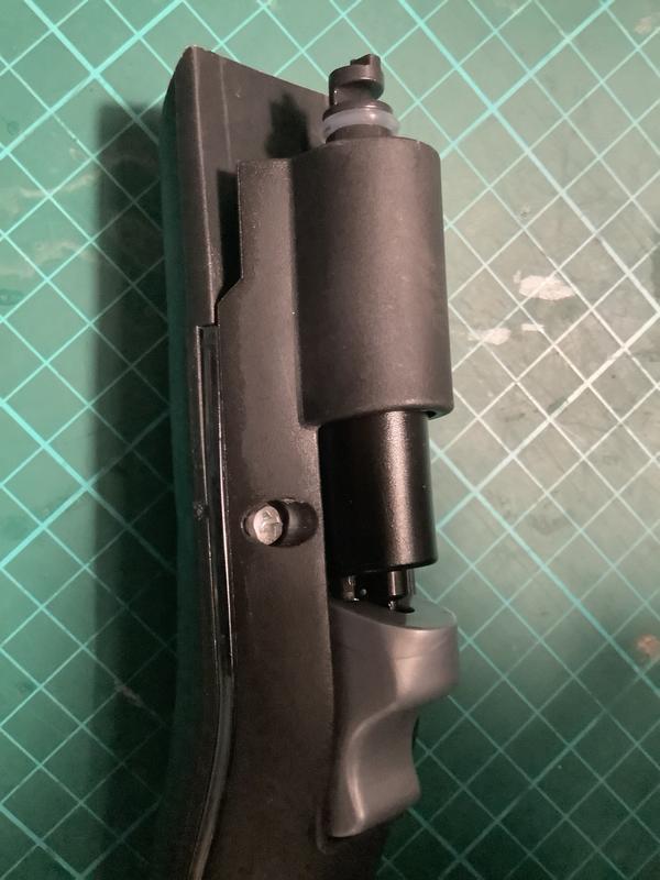 Trigger stuck open.