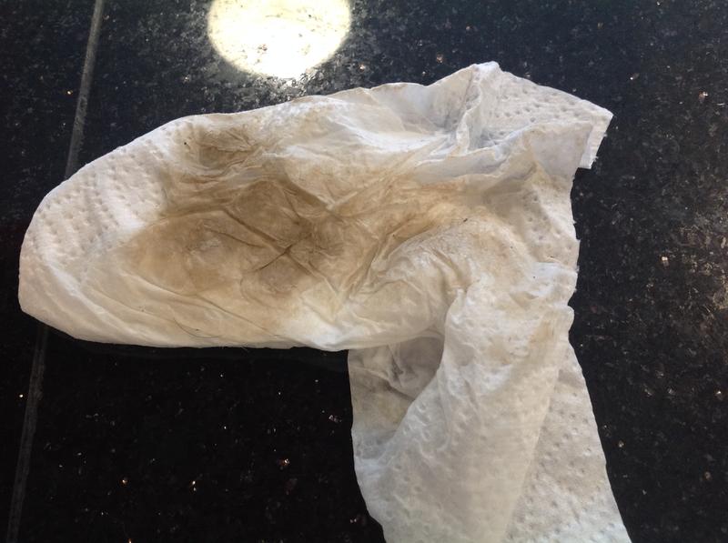 How much dirt was still on my floor after using the steam cleaner