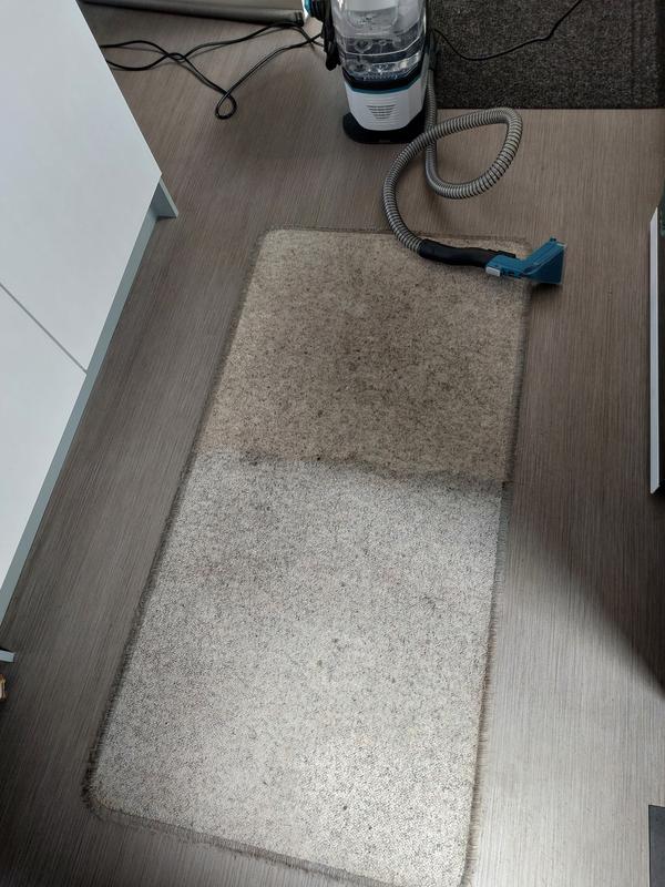 Half way through cleaning
