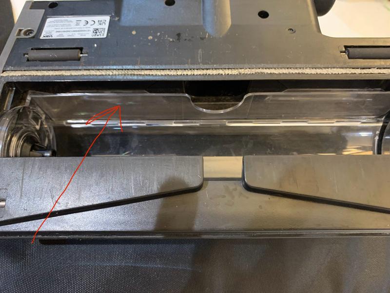 To show the plastic strip without the brush bar