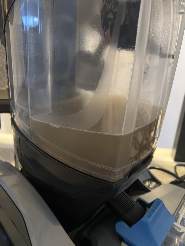 The coffee that was extracted from the carpet