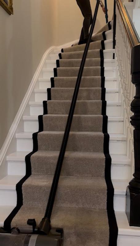 Extra long hose - it reaches the top of the stairs!
