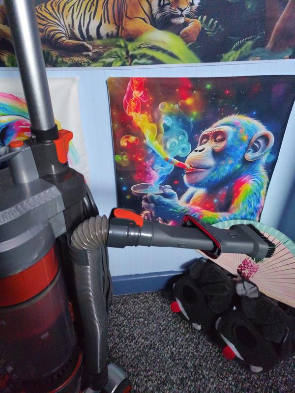 Doesn't stay in place when hoovering