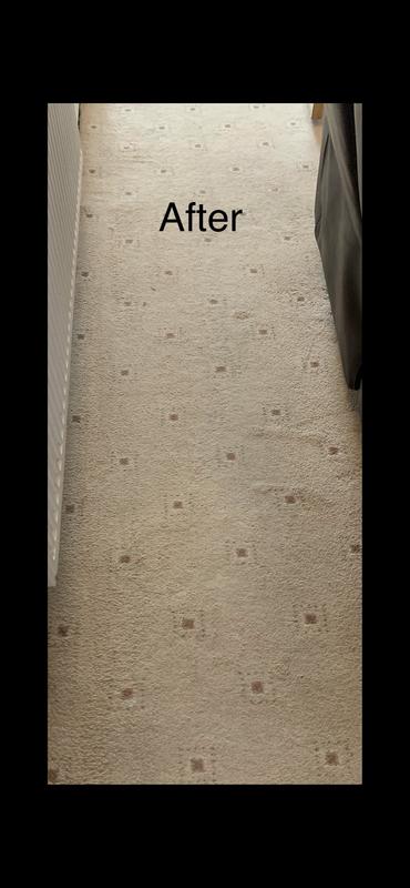 Before, and after first cleaning