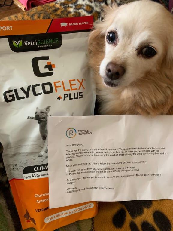 Peanut loves the Glycoflex Plus