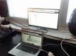 Macbook air (-13 mid), MX239H 23, genelec 8040, yamahan mikseriä...
